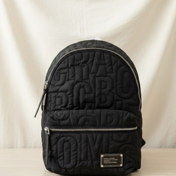 Marc Jacobs Other - MARC JACOBS Quilted Nylon Backpack Black Large Laptop School Travel Bag NWT